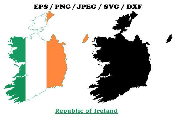 A Crafter's Look at the Irish Flag Map Graphics