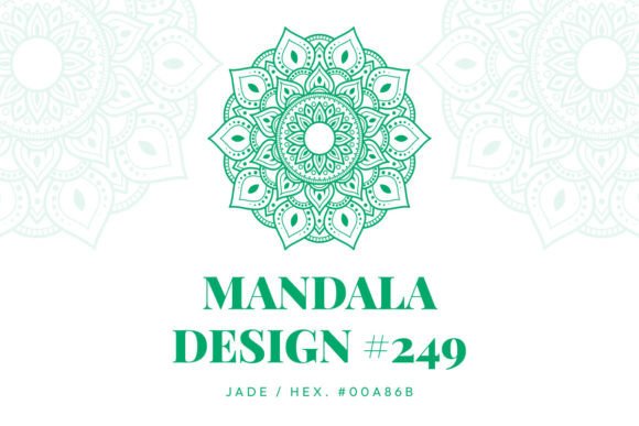 A Jade Mandala Graphic for Brand Patterns & Visual Harmony