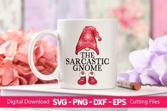 A Sarcastic Gnome Watercolor Design for Crafted Business Graphics