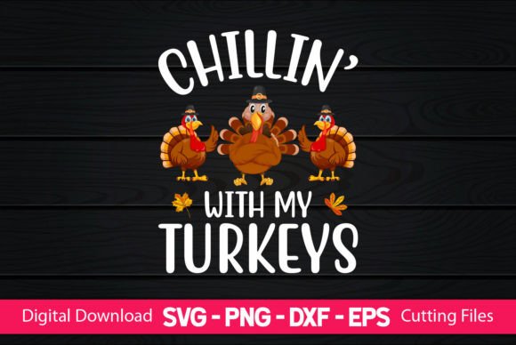 Chillin with My Turties Graphics for Crafts and Content