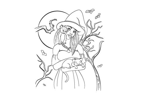 Crafting Brand Mystique with a Sorceress Coloring Page
