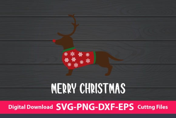 Dachshund Christmas Graphic: A Seasonal Print Template Review