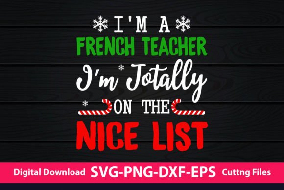 French Teacher Christmas Gift: A Graphics & Print Templates Review