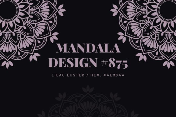 Lilac Luster Mandala Design for Editorial Graphics & Patterns