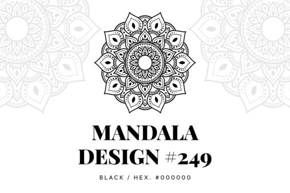 Mandala Design 249: A Detailed Graphic for Patterns and Branding