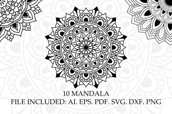 Mandala Geometric Graphics & Coloring Pages Amp Review