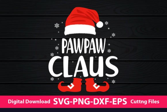 Pawpaw Claus Christmas: A Festive Graphic Design Asset for Print Templates